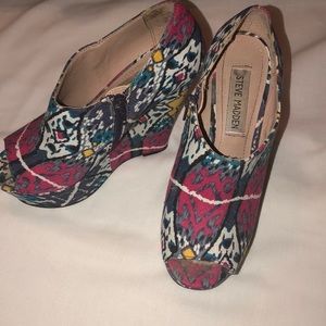 Colorful Steve Madden wedges